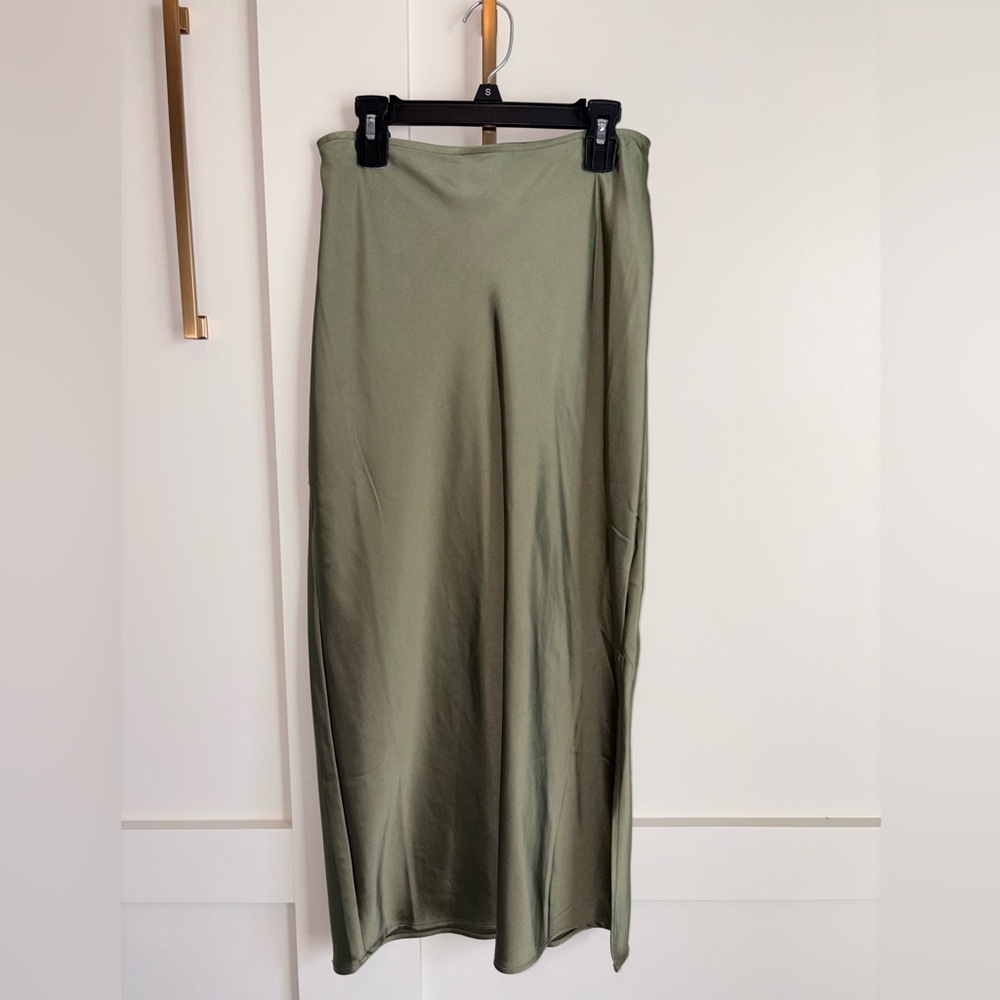 Olive Green Women's Maxi Skirt